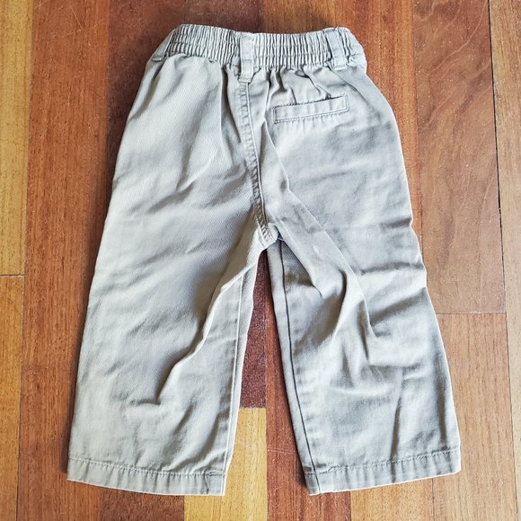 Cherokee Tan Elastic Waist Pants Size 18 Months - Picture 6 of 6